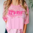 It's My Graduation Sign My Shirt Groovy Girls Graduation Comfort Color Blast T-Shirt Clay