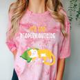 It's Too Peopley Outside Introvert And Cat Lover Comfort Color Blast T-Shirt Clay