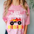 I Just Crushed Kindergarten Monster Graduation Shirt Comfort Color Blast T-Shirt Clay