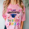 I Just Graduated 5th Grade Graduation Class 2022 Graduate Comfort Color Blast T-Shirt Clay