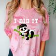 I Did It Kawaii Panda With Graduation Cap Diploma Comfort Color Blast T-Shirt Clay