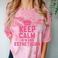 Keep Calm I'm An Esthetician Graduation Esthetician Premium Comfort Color Blast T-Shirt Clay