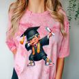 Kids Boys Grad Dabbing Graduation Class Of 2025 Comfort Color Blast T-Shirt Clay