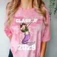 Kids Class Of 2029 Shirt Graduation Dabbing Mermaid Shirt Comfort Color Blast T-Shirt Clay