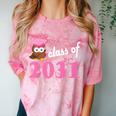 Kids Class Of 2031 Back To School Graduation T-Shirt Comfort Color Blast T-Shirt Clay