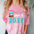 Kids Class Of 2031 Graduation Year T-Shirt Back To School Comfort Color Blast T-Shirt Clay