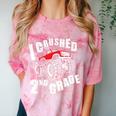 Kids I Crushed 2nd Grade Monster Truck School Graduation Comfort Color Blast T-Shirt Clay