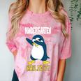 Kids Kindergarten Dabbing Penguin Nailed It Graduation Class 2021 Comfort Color Blast T-Shirt Clay