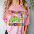 Kids Kindergarten Graduate Dinosaur Kindergarten Graduation Comfort Color Blast T-Shirt Clay