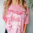 Kids Little Miss Pre-K Grad 2025 Preschool Girls Prek Graduation Comfort Color Blast T-Shirt Clay