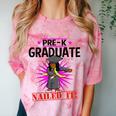 Kids Pre K Graduation Flossing Girl Nailed It Graduate Girls Comfort Color Blast T-Shirt Clay