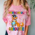 Kids Preschool Graduate Dinosaur Trex Preschool Graduation Comfort Color Blast T-Shirt Clay