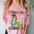 Kids Preschool Graduate T-Rex Dinosaur Preschool Graduation Comfort Color Blast T-Shirt Clay