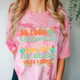 Kids So Long Kindergarten 1st Grade Here I Come Graduation Groovy Comfort Color Blast T-Shirt Clay