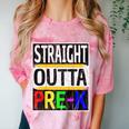 Kids Straight Outta Pre-K Graduation Comfort Color Blast T-Shirt Clay