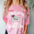Kindergarten Gamer Graduate Graduation Comfort Color Blast T-Shirt Clay