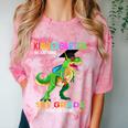 Kindergarten Graduation 1st Here We Come Class 2023 Dinosaur Comfort Color Blast T-Shirt Clay