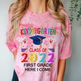 Kindergarten Graduation Class Of 2022 1st Grade Here I Come Comfort Color Blast T-Shirt Clay