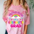 Kindergarten Graduation Shirt Mom For Girl Graduate Tee Comfort Color Blast T-Shirt Clay
