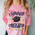 Kindergarten Graduation Shirt I Survived Kindergarten Comfort Color Blast T-Shirt Clay