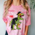 Kindergarten Grawrduate Dinosaur Graduation Cap Shirt Comfort Color Blast T-Shirt Clay