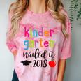 Kindergarten Nailed It 2018 Class Graduation T-Shirt Comfort Color Blast T-Shirt Clay