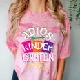 Last Day Of School Adios Kindergarten Graduation Kids Girls Comfort Color Blast T-Shirt Clay