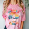 Last Day Of School Groovy Graduation School's Out For Summer Comfort Color Blast T-Shirt Clay