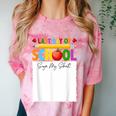 Last Day Of School Sign My Shirt Autograph Graduation Comfort Color Blast T-Shirt Clay