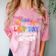 Last Day Of School Year 2025 Preschool Autograph Graduation Comfort Color Blast T-Shirt Clay