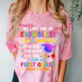 Last Days Of Kindergarten Graduation 2025 Graduate Boys Girl Comfort Color Blast T-Shirt Clay
