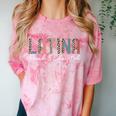 Latina Proud And Educated Powerful Latinas Pride Graduation Comfort Color Blast T-Shirt Clay
