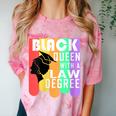 Law School Graduation Queen New Lawyer Attorney Grad Comfort Color Blast T-Shirt Clay