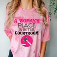 Lawyer Attorney Law School Graduation Female Women Comfort Color Blast T-Shirt Clay