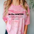 Lawyer Law School Graduation T Shirt Female Graduate Comfort Color Blast T-Shirt Clay