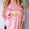 Lawyer Voice Attorney Law School Student Graduation Comfort Color Blast T-Shirt Clay