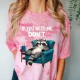Lazy Raccoon Sarcastic Introvert Humor Japanese Animal Comfort Color Blast T-Shirt Clay