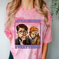 Let's Overthink Everything Shirt Antisocial Introvert Comfort Color Blast T-Shirt Clay