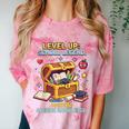 Level Up School Legend Video Game Pixel Art Graduation Comfort Color Blast T-Shirt Clay