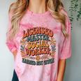 Licensed Social Worker Masters MSW LMSW Graduation 2026 Premium Tri-Blend Comfort Color Blast T-Shirt Clay