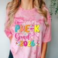 Little Miss Pre-K Grad 2026 Preschool Graduation Kids Girls Comfort Color Blast T-Shirt Clay