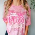 Little Miss Pre-K Grad Preschool Prek Graduation 2025 Comfort Color Blast T-Shirt Clay