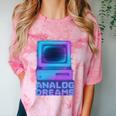 Lofi Reverie Analog Dreams Pixel 90s Desktop VHS Nostalgia Comfort Color Blast T-Shirt Clay
