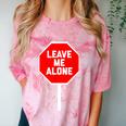 Loner Antisocial Introvert Stop Sign Says Leave Me Alone Comfort Color Blast T-Shirt Clay Loner Antisocial Introvert Stop Sign Says Leave Me Alone Comfort Color Blast T-Shirt Clay