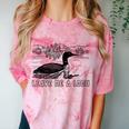 Loon Bird Pun Leave Me A Loon Nature For Introverts Comfort Color Blast T-Shirt Clay