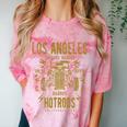 Los Angeles Hotrods Automotive Nostalgia Distressed Comfort Color Blast T-Shirt Clay