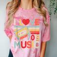 I Love 70's Music Retro Style Nostalgia Cassette 1970s Party Comfort Color Blast T-Shirt Clay