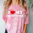 I Love My Introvert I Heart My Introvert Comfort Color Blast T-Shirt Clay I Love My Introvert I Heart My Introvert Comfort Color Blast T-Shirt Clay
