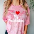 I Love My PreSchool Students Teachers Educators Graduation Comfort Color Blast T-Shirt Clay