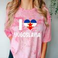 I Love Yugoslavia Proud Yugoslav Nostalgia Saying Comfort Color Blast T-Shirt Clay